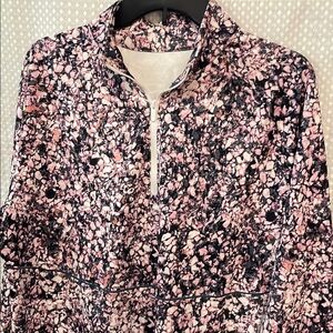 Women's Pink and Black Patterned Top by FLX